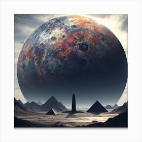 Planet In Space Canvas Print