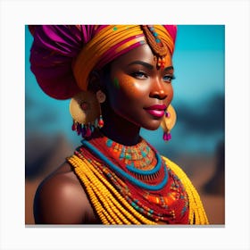 African Beauty 1 Canvas Print