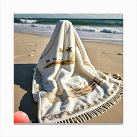 Towel design Serene sands Canvas Print