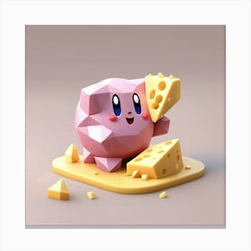 cheese kirby Canvas Print