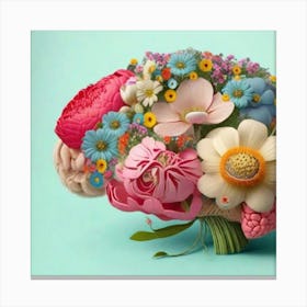 Flowers In The Brain Canvas Print