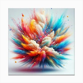 Colorful Powder Explosion 7 Canvas Print