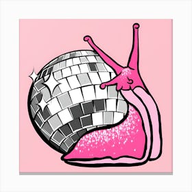 Disco Snail Canvas Print