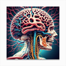 Human Brain Anatomy 4 Canvas Print