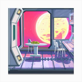 Space Station Interior Canvas Print