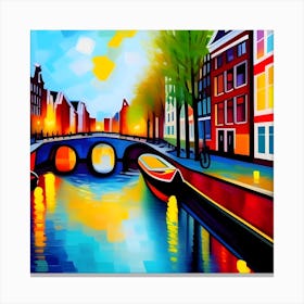 Amsterdam Painting 1 Canvas Print