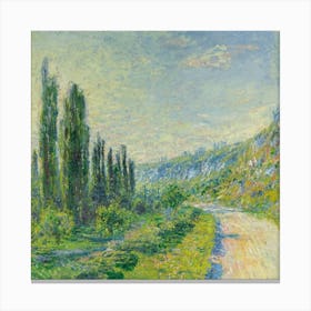 La Route De Vétheuil Canvas Print