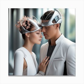 Futuristic Couple 138 Canvas Print