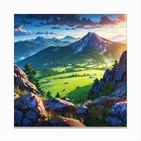 Mountain Landscape 9 Canvas Print