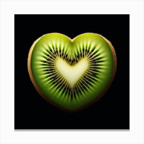 Heart Shaped Kiwi 1 Canvas Print