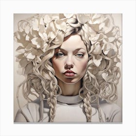 Leonardo Diffusion Xl Contemporary Visions Showcases White Wom 0 Canvas Print