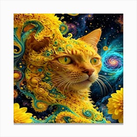 Yellow Cat Canvas Print