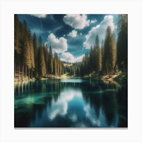 Lake - Lake Stock Videos & Royalty-Free Footage 4 Canvas Print