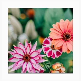 Dahlias Canvas Print