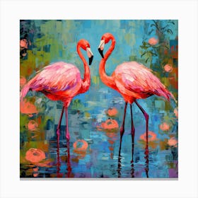 Flamingos 1 Canvas Print