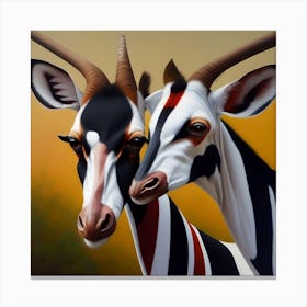 Antelopes Canvas Print