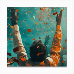 Confetti At A Party Canvas Print