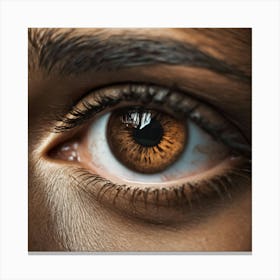 Brown Eye Canvas Print