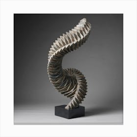 Spiral Sculpture 17 Canvas Print