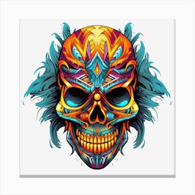 Day Of The Dead Skull 2 Canvas Print