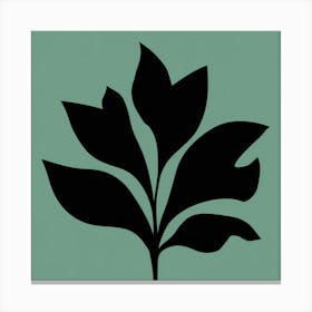 Leaf Silhouette Canvas Print