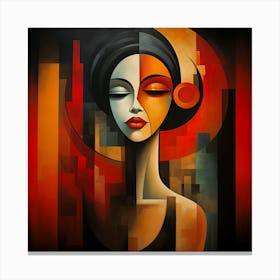 Abstract Of A Woman 10 Canvas Print