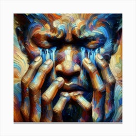 Abstract man Canvas Print