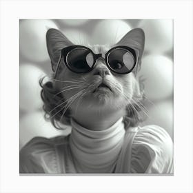 Cat in Style 3 Canvas Print