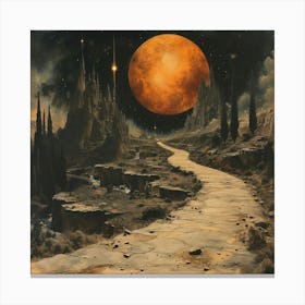 Moonlight Path Canvas Print