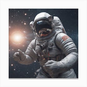 Astronaut In Space 15 Canvas Print