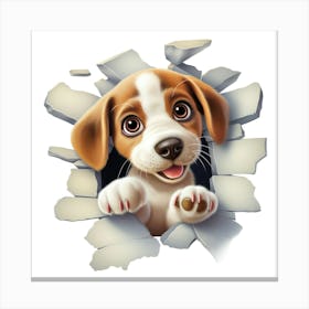 Beagle Puppy Canvas Print