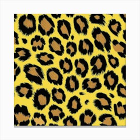 Yellow Leopard Skin Stampe su tela