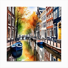Amsterdam Canal 19 Canvas Print