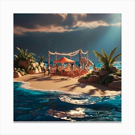 Sand Island Canvas Print