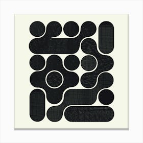 Rounded Minimal Shapes  Canvas Print