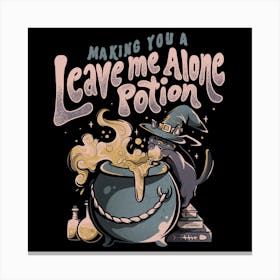 Leave Me Alone Potion  Square Canvas Print