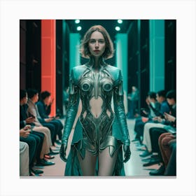 Futuristic Woman Canvas Print