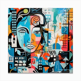 Abstract Cityscape 2 Canvas Print