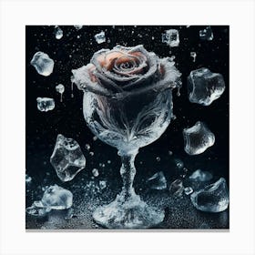 Ice Rose 1 Canvas Print