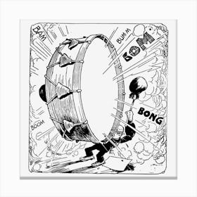 Drumming Canvas Print