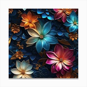 Flowers Wallpaper 4 Canvas Print