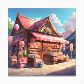 Anime Shop Canvas Print