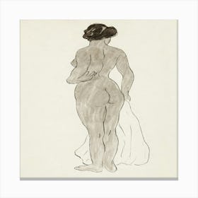 Edvard Munch - Nude Woman Canvas Print