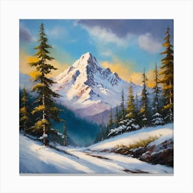 Snowy Mountain 1 Canvas Print