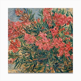 Bush Of Pink Flowers Canvas Print