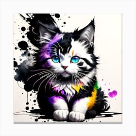 Cat Painting 5 Canvas Print