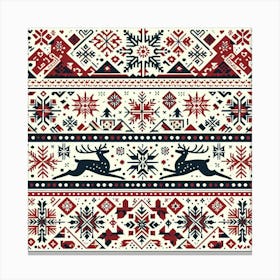 Nordic Pattern Canvas Print