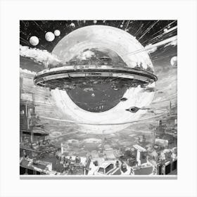 Alien Spaceship 3 Canvas Print