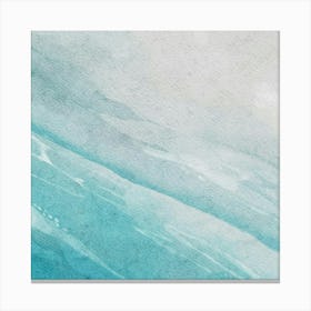 Watercolor Of A Wave Canvas Print