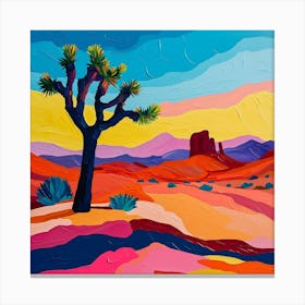 Colourful Abstract Joshua Tree National Park Usa 4 Canvas Print